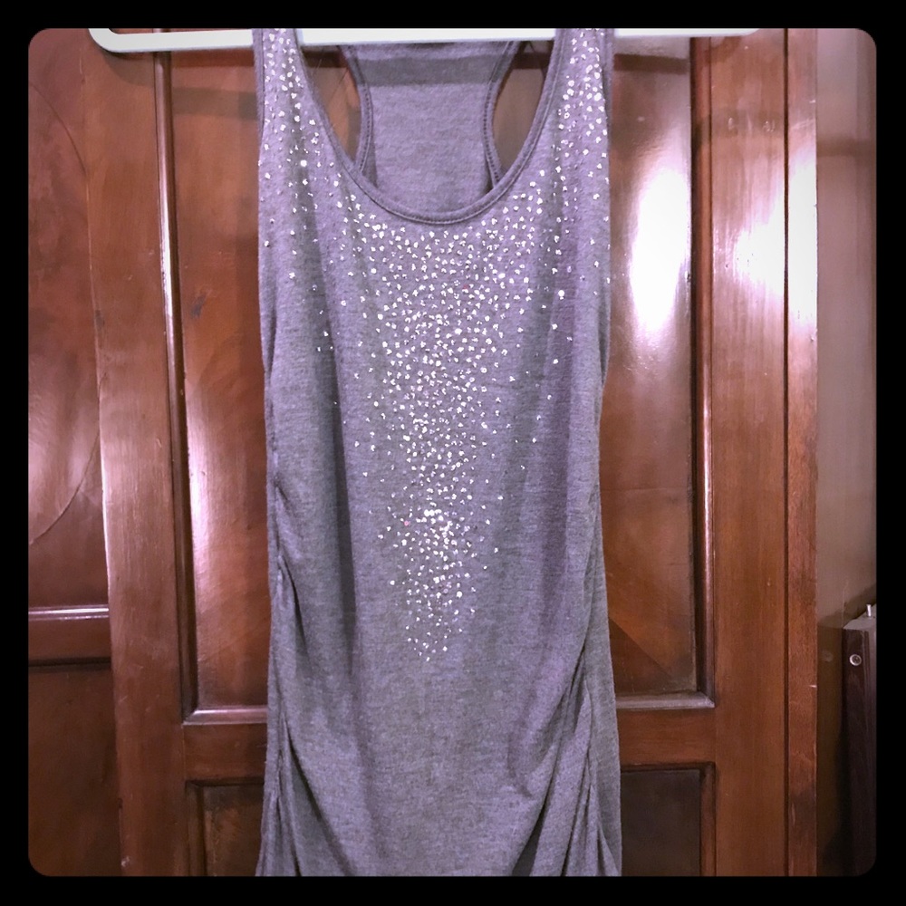 Tank top with sparkle detail